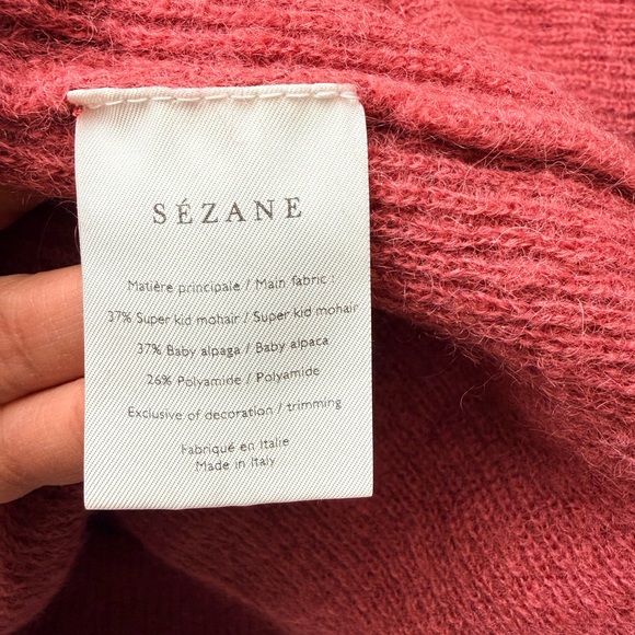 Sézane Willy jumper rosewood pink size S - Picture 5 of 5